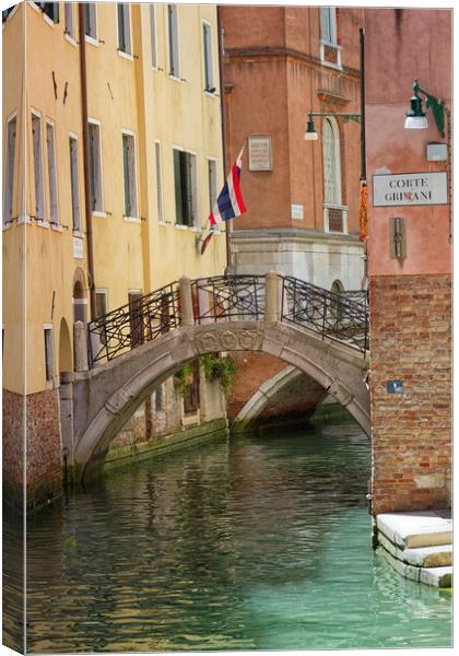 Corte Grimani Venice Italy Canvas Print by John Gilham