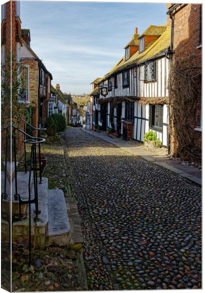 Outdoor street in Rye East Sussex England UK Canvas Print by John Gilham