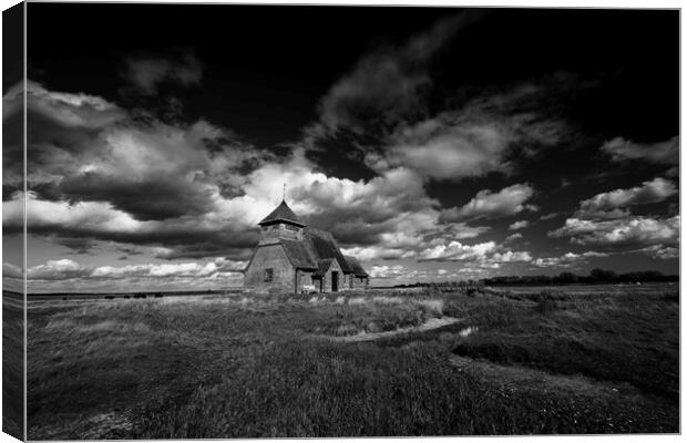 Dramatic sky over Fairfield Canvas Print by John Gilham