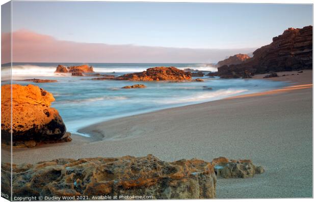 Serene Sunrise Seaview Canvas Print by Dudley Wood