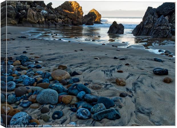 Majestic Morning at Abano Beach Canvas Print by Dudley Wood