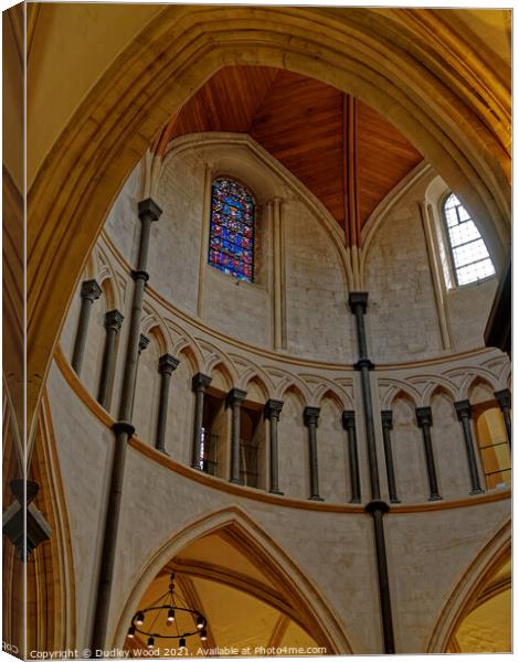 Majestic Knights Templar Church Canvas Print by Dudley Wood