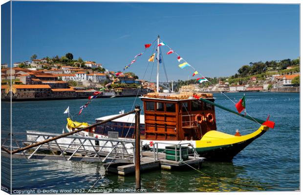 Port wine boat 3 Canvas Print by Dudley Wood