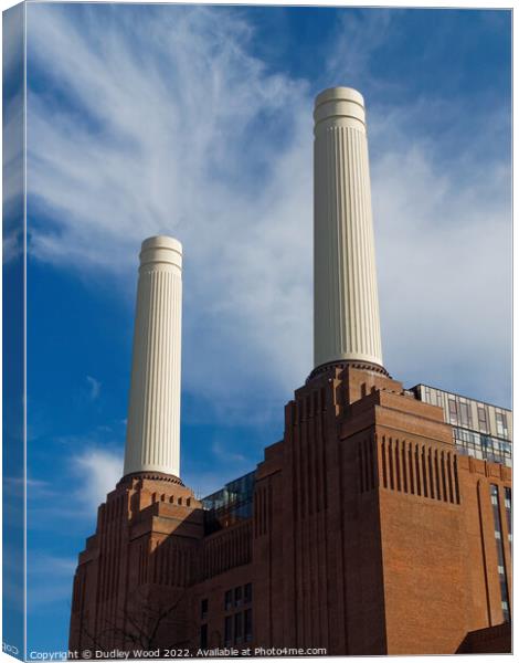 Iconic London Landmark Battersea Power Station Canvas Print by Dudley Wood