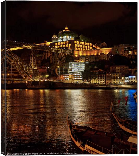 Douro night view Canvas Print by Dudley Wood