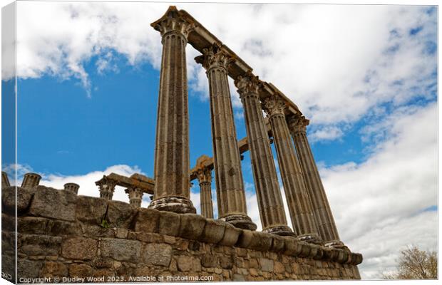 RomanTemple Canvas Print by Dudley Wood