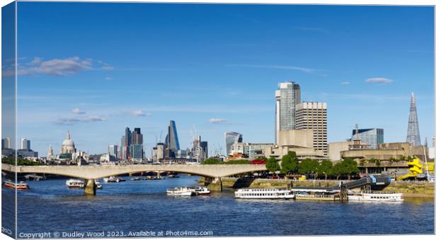 London City skyline Canvas Print by Dudley Wood