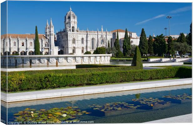 Jeronimos monastery Canvas Print by Dudley Wood