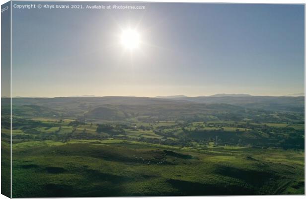 Mid Wales Canvas Print by Rhys Evans