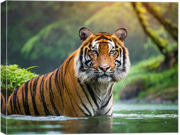 Beautiful Tiger Canvas Print by Artificial Adventures