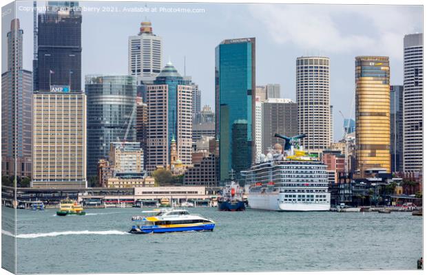 Sydney Circular Quay and Cityscape Canvas Print by martin berry