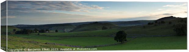 Chrome Hill at sunset Canvas Print by Benjamin Elliott