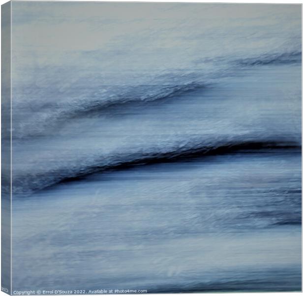 Abstract Sea Wave Canvas Print by Errol D'Souza