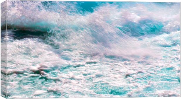Crashing water of the Huka Falls Canvas Print by Errol D'Souza