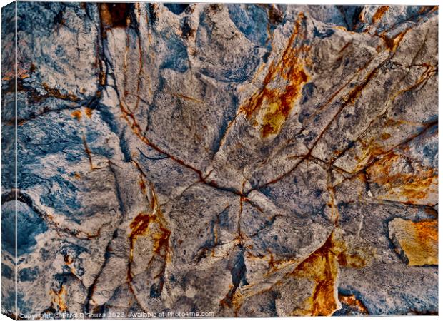 Abstract Rock Textures Canvas Print by Errol D'Souza