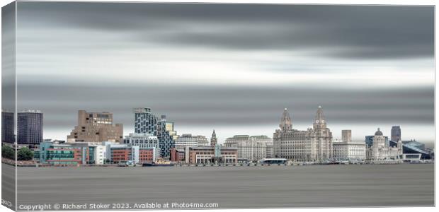 Liverpool On Sea Canvas Print by Richard Stoker