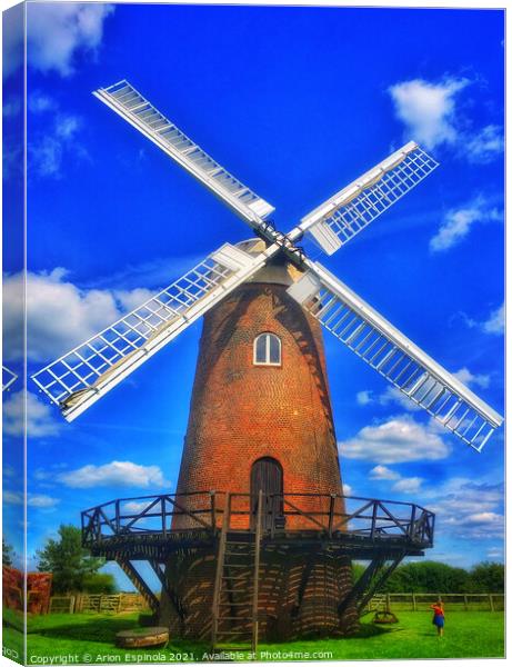  Wilton Wind Mill , England  Canvas Print by Arion Espinola