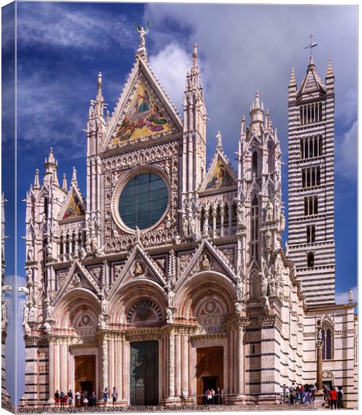 Masterpieces of Siena Cathedral, Italy  Canvas Print by Maggie Bajada
