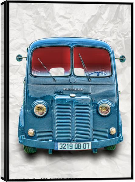 classic french commercial Van   Canvas Print by Tim Shaw