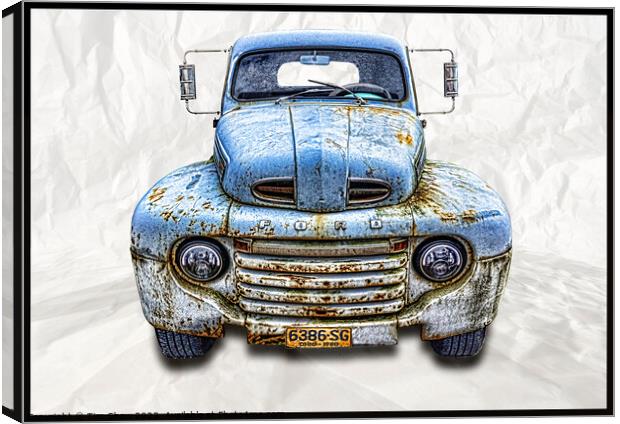 old American pickup Canvas Print by Tim Shaw