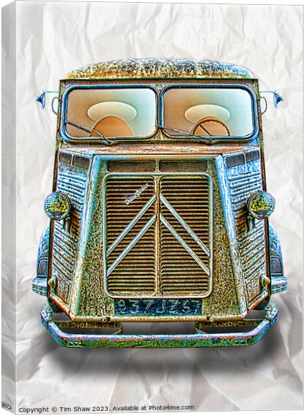 Classic French Commercial van Canvas Print by Tim Shaw