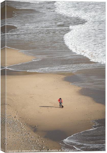 Porth Ceiriad, Wales Canvas Print by Gerwyn Roberts