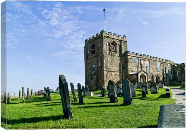 St. Mary church at Whitby, North Yorkshire Canvas Print by Ian Miller