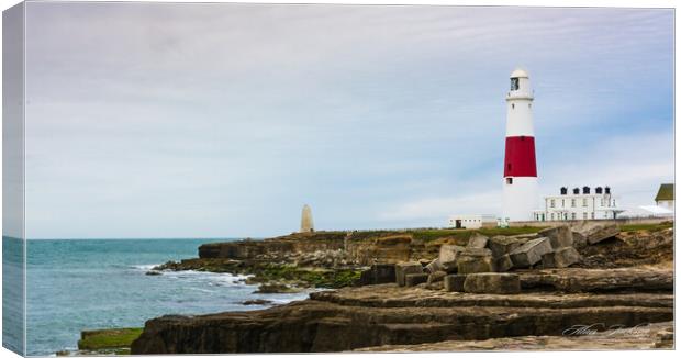 Portland Bill Lighthouse Canvas Print by Alan Jackson