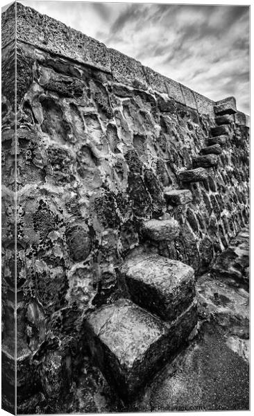 Ancient Stone Steps Canvas Print by Alan Jackson
