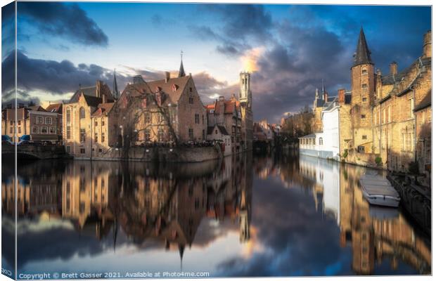 Bruges Canvas Print by Brett Gasser