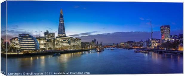 Thames Panorama Canvas Print by Brett Gasser