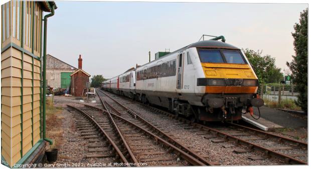 Greater Anglia Train 82112 at Mid Norfolk Railway Museum Canvas Print by GJS Photography Artist
