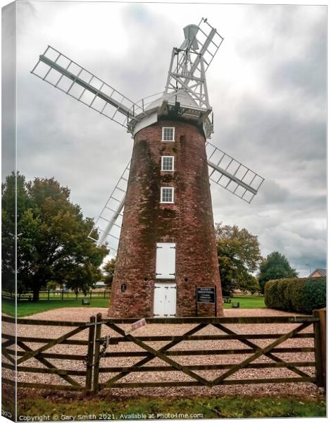 Dereham Windmill Canvas Print by GJS Photography Artist