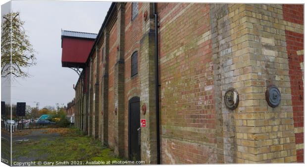 The Maltings Dereham Winch House Canvas Print by GJS Photography Artist