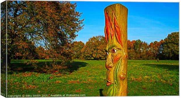 Totem pool on Edge of Playing Field  Canvas Print by GJS Photography Artist