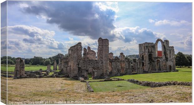 Castle Acre Priory Canvas Print by GJS Photography Artist
