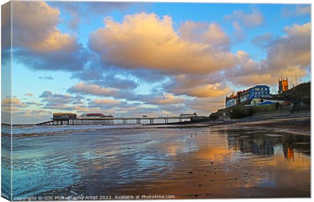 Cromer Reflections Canvas Print by GJS Photography Artist