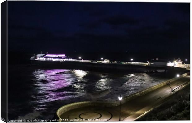 Cromer Pier Light Up Canvas Print by GJS Photography Artist
