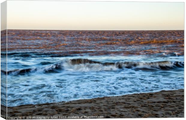 Breaking Waves Canvas Print by GJS Photography Artist