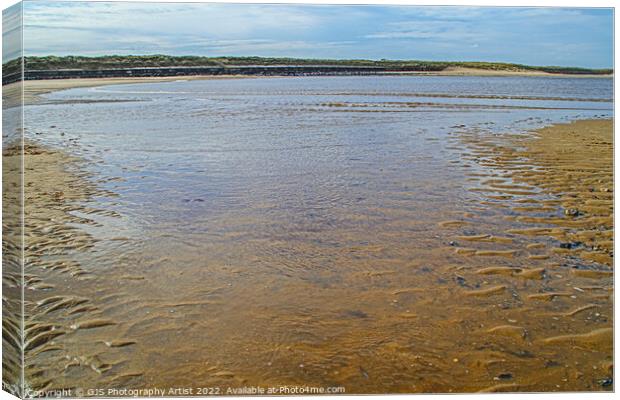 Ripples in the Sand  Canvas Print by GJS Photography Artist