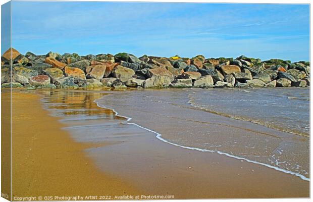 Rock Reflections Canvas Print by GJS Photography Artist