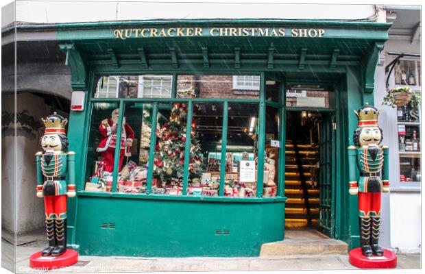 Nutcracker Christmas Shop Canvas Print by GJS Photography Artist
