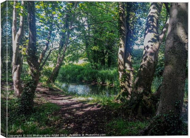 Into the Wensum Canvas Print by GJS Photography Artist