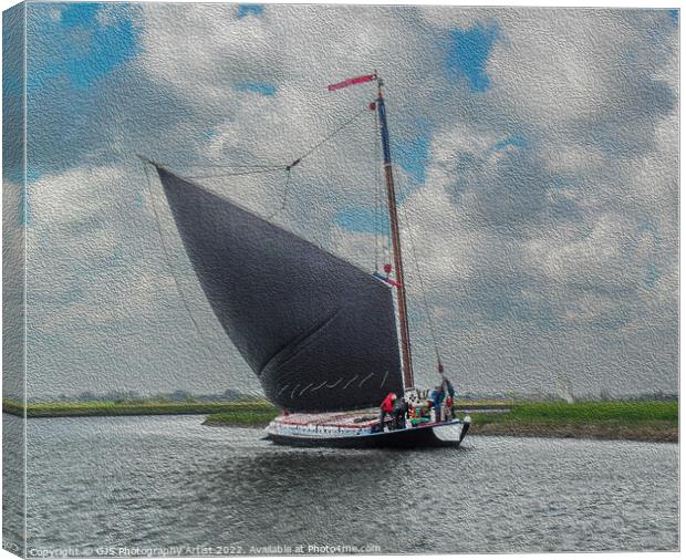 Wherry Albion in Oil Canvas Print by GJS Photography Artist