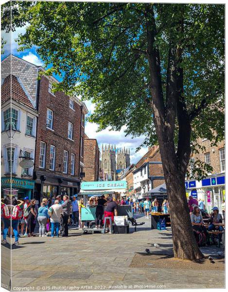 York in August Canvas Print by GJS Photography Artist