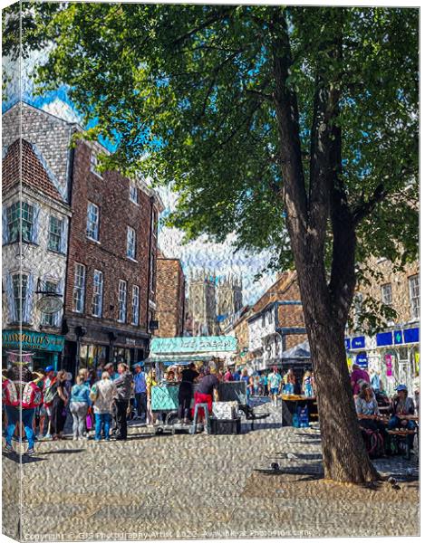 York in August in Oil Canvas Print by GJS Photography Artist