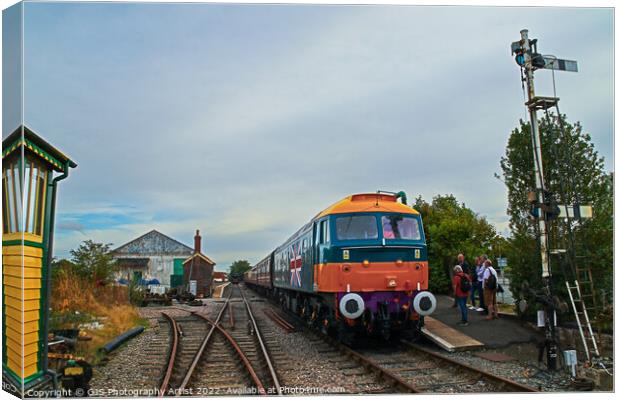 Mid Norfolk Railway’s 47580 County of Essex  Canvas Print by GJS Photography Artist