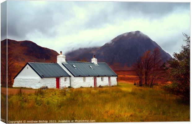 Blackrock Cottage  Canvas Print by Andrew Bishop