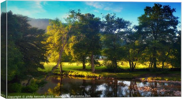 River Conwy at Betws y Coed Canvas Print by philip kennedy