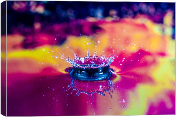 Water Drop Photography Canvas Print by Antonio Ribeiro